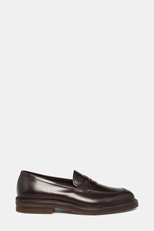BANTLI DERİ LOAFER AYAKKABI