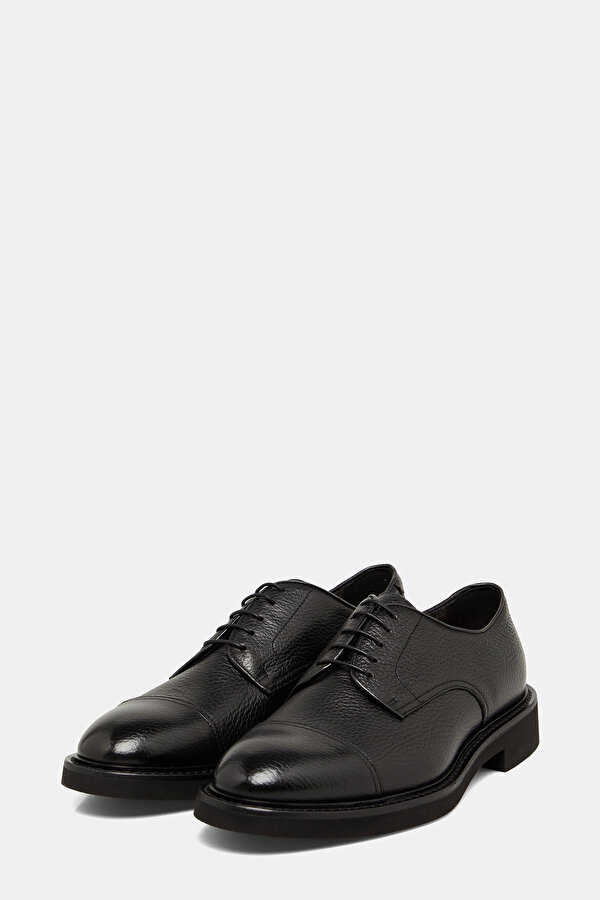 BLACK LEATHER SHOES 2