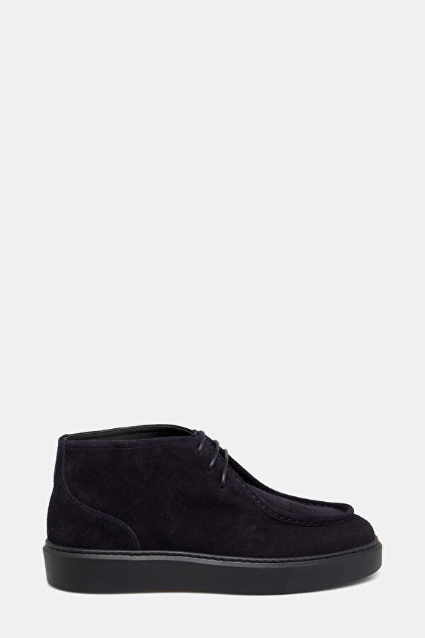 NAVY BLUE LEATHER BOOT