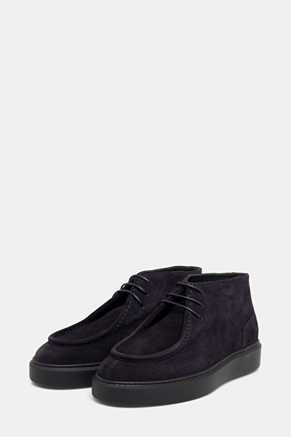 NAVY BLUE LEATHER BOOT 2