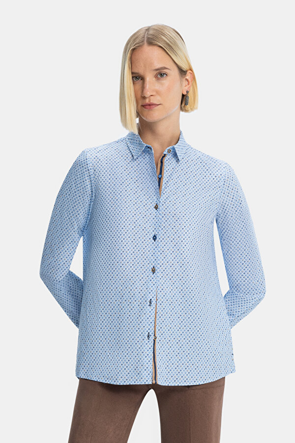 BLUE LONG SLEEVE SHIRT