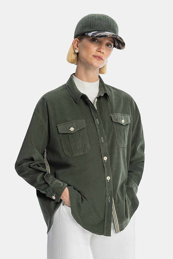 KHAKI LONG SLEEVE SHIRT
