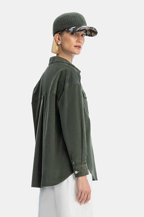 KHAKI LONG SLEEVE SHIRT 2