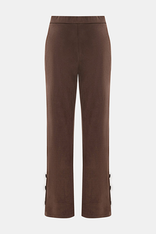 DARK BROWN STRAIGHT CUT TROUSERS 6