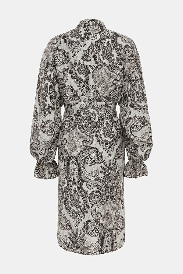 BEIGE LONG SLEEVE DRESS 6