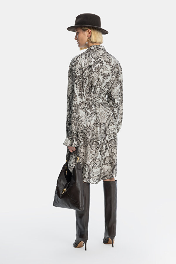 BEIGE LONG SLEEVE DRESS 2