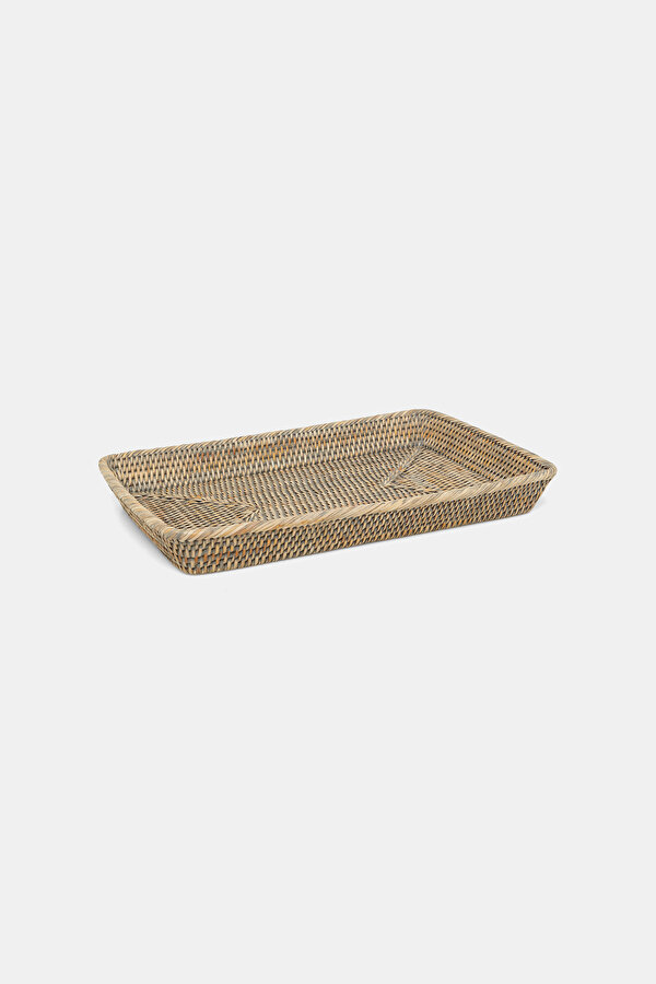 RATTAN DİKDÖRTGEN KÜÇÜK BOY TEPSİ