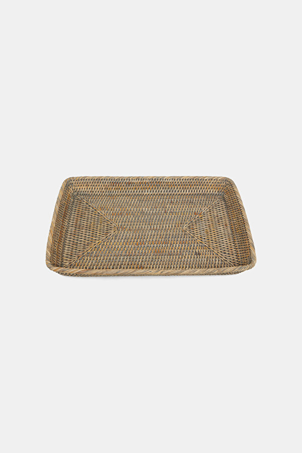 RATTAN DİKDÖRTGEN KÜÇÜK BOY TEPSİ 2