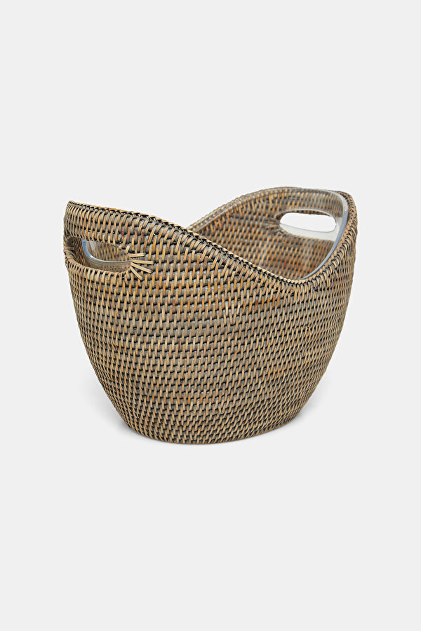 RATTAN BUZ KOVASI SİYAH