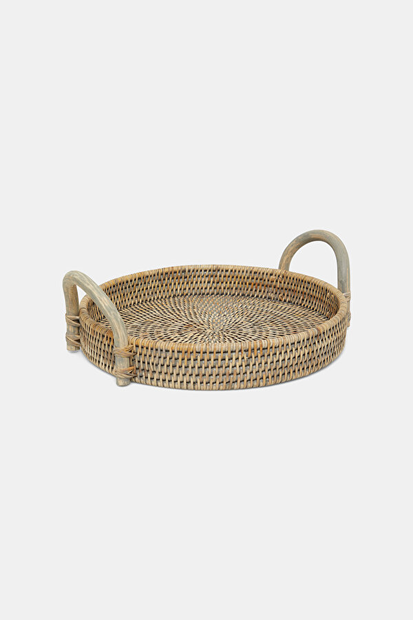 RATTAN YUVARLAK TEPSİ KÜÇÜK BOY