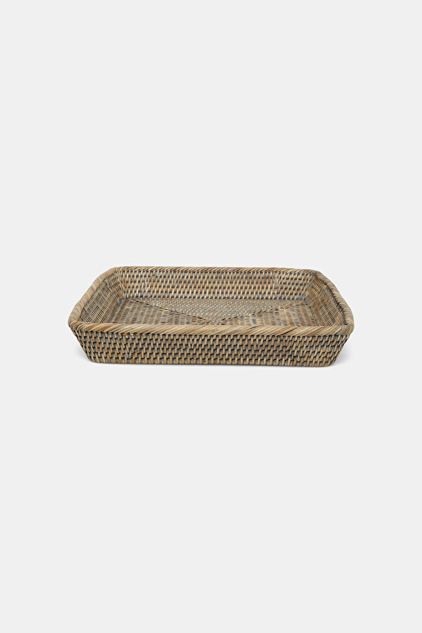 RATTAN DİKDÖRTGEN TEPSİ 2
