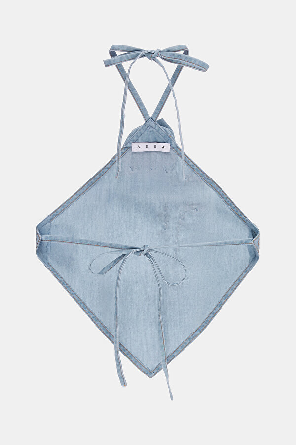 LIGHT BLUE SLEEVELESS SUSPENDER BLOUSE 2