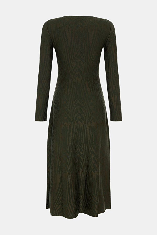 KHAKI LONG SLEEVE DRESS 7