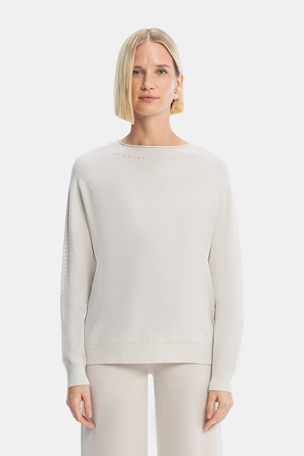 BEIGE BASIC / ROUND NECKLINE