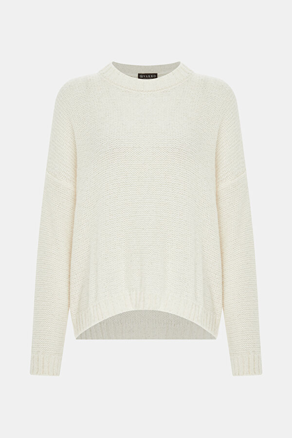 ECRU ROUND NECKLINE TRICOT 6