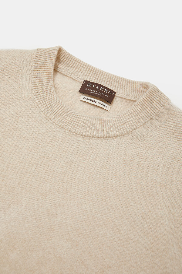 LIGHT BEIGE BASIC / ROUND NECKLINE TRICOT 6