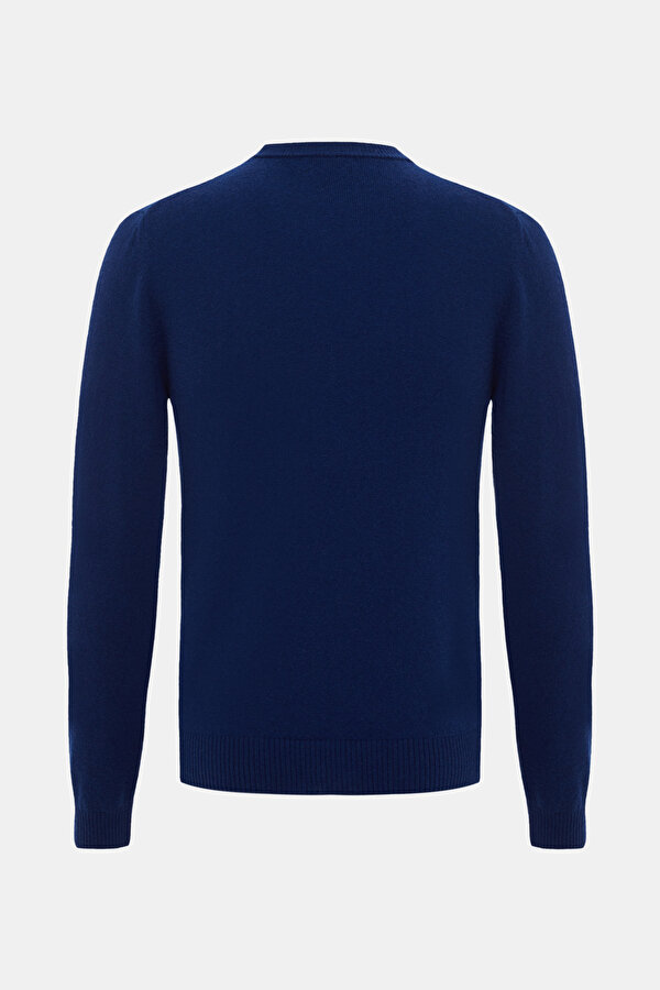 NAVY BLUE BASIC / ROUND NECKLINE TRICOT 6