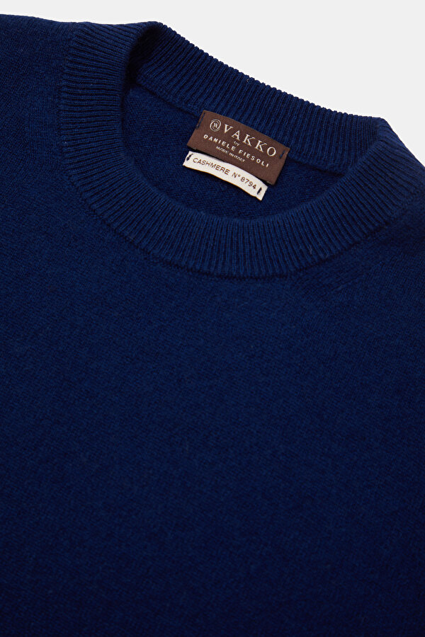 NAVY BLUE BASIC / ROUND NECKLINE TRICOT 7