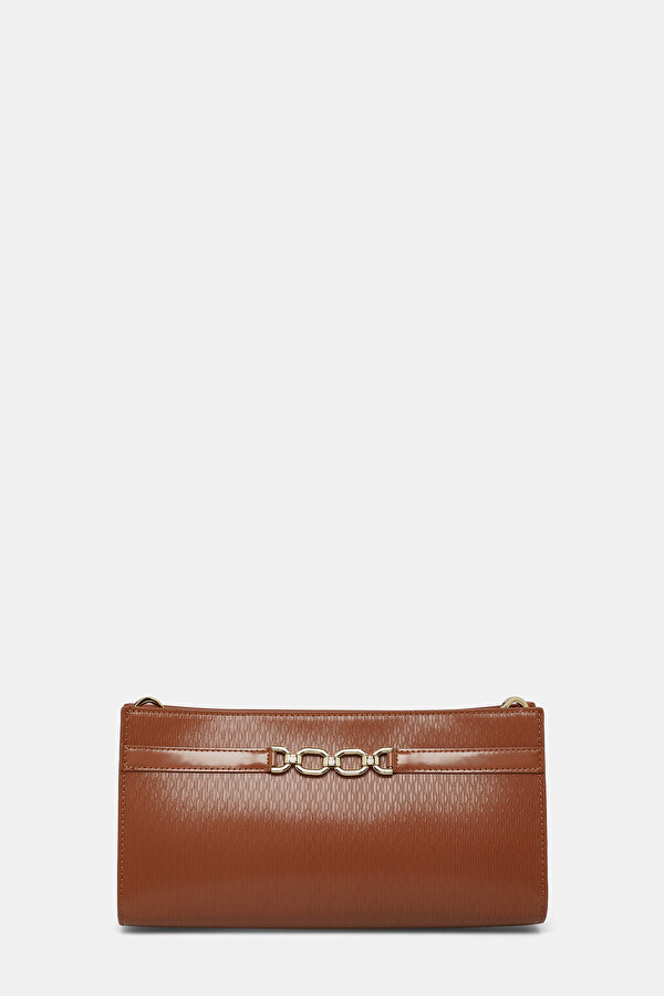 TAN MONOGRAM LEATHER BAG