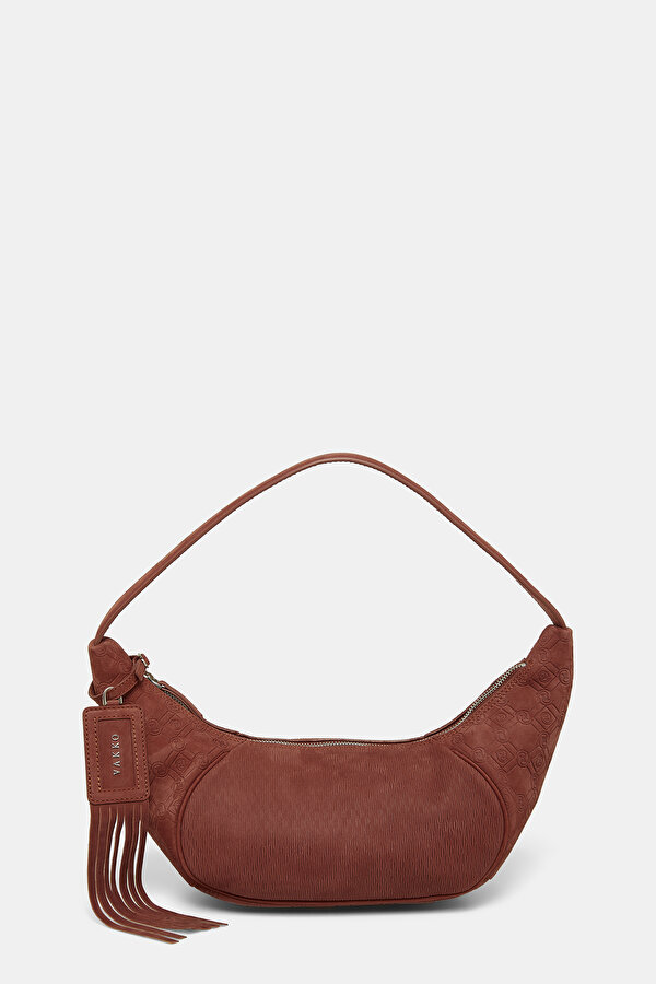 TAN MONOGRAM LEATHER BAG