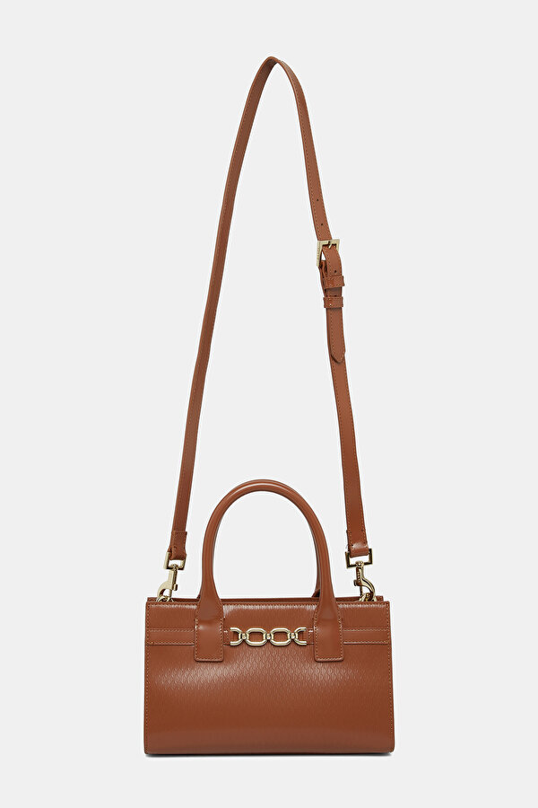 TAN MONOGRAM LEATHER BAG 2