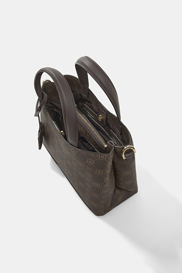 BEIGE MONOGRAM BAG 7