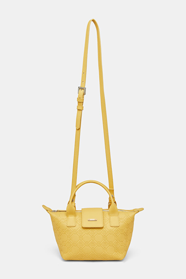 YELLOW MONOGRAM LEATHER BAG 2