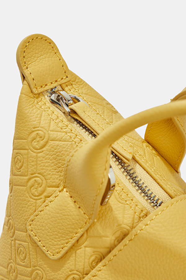 YELLOW MONOGRAM LEATHER BAG 6