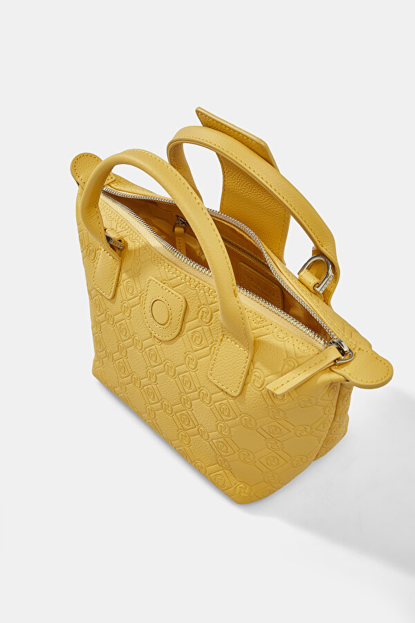 YELLOW MONOGRAM LEATHER BAG 7