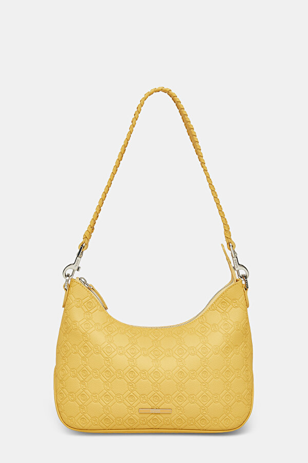 YELLOW MONOGRAM LEATHER BAG