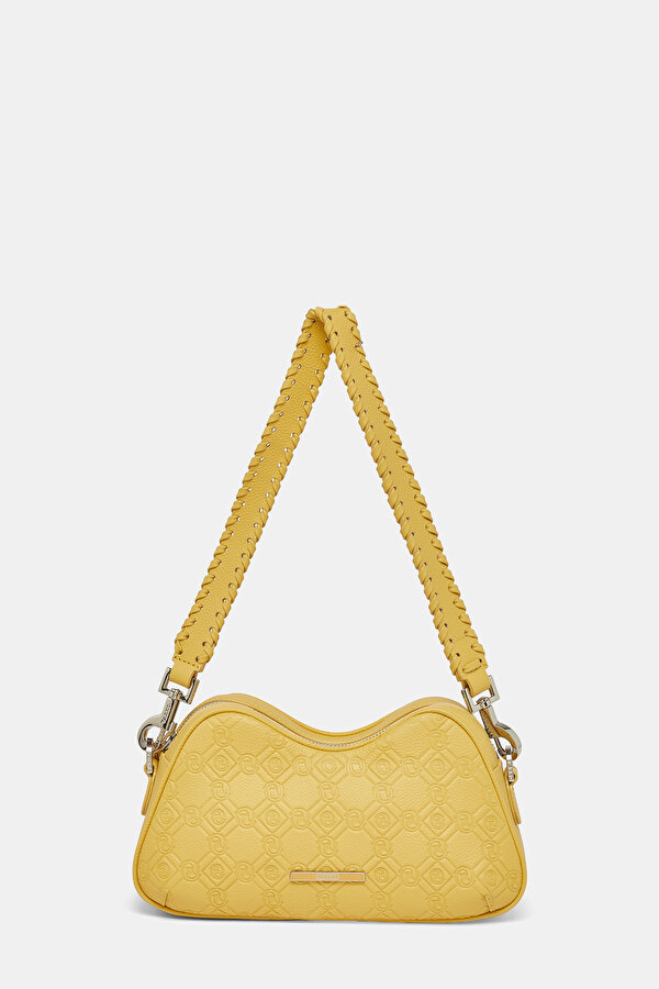 YELLOW MONOGRAM LEATHER BAG