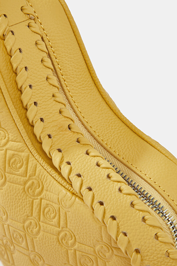 YELLOW MONOGRAM LEATHER BAG 6