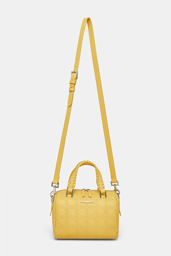 YELLOW MONOGRAM LEATHER BAG 2