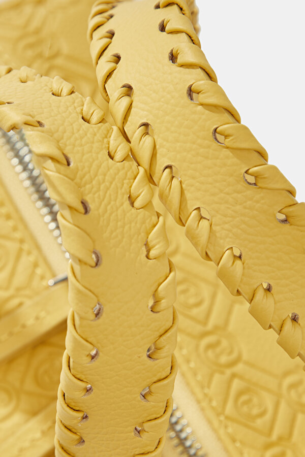 YELLOW MONOGRAM LEATHER BAG 6
