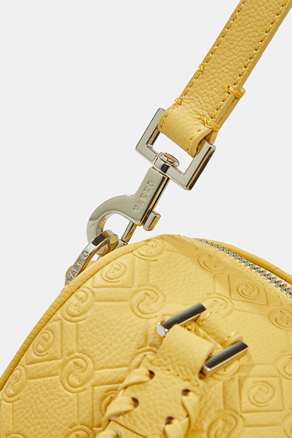 YELLOW MONOGRAM LEATHER BAG 7