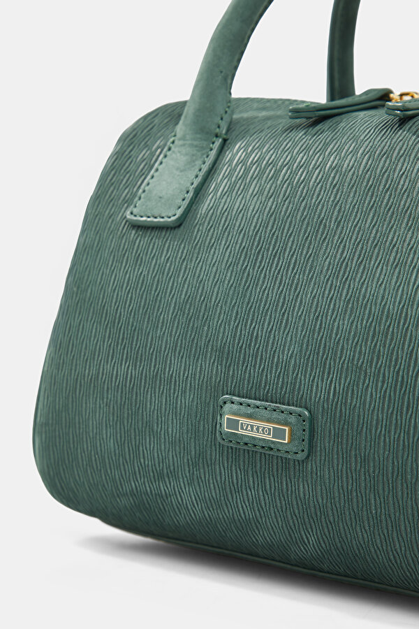 GREEN MONOGRAM LEATHER BAG 6