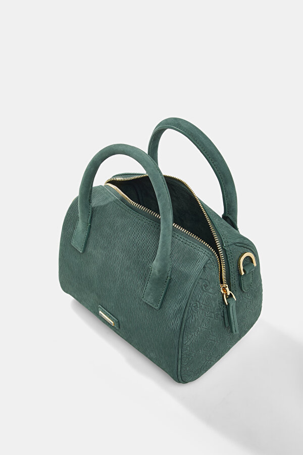 GREEN MONOGRAM LEATHER BAG 7