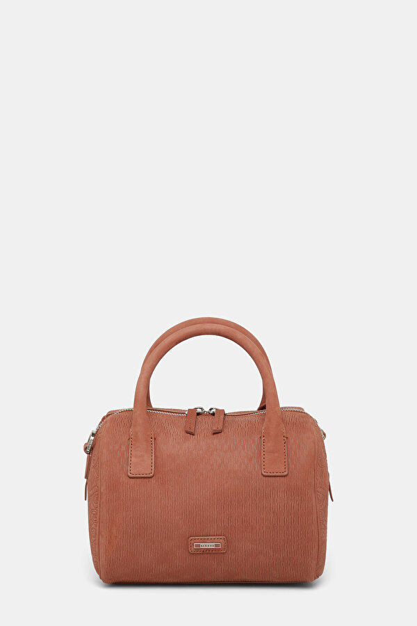 TAN MONOGRAM LEATHER BAG