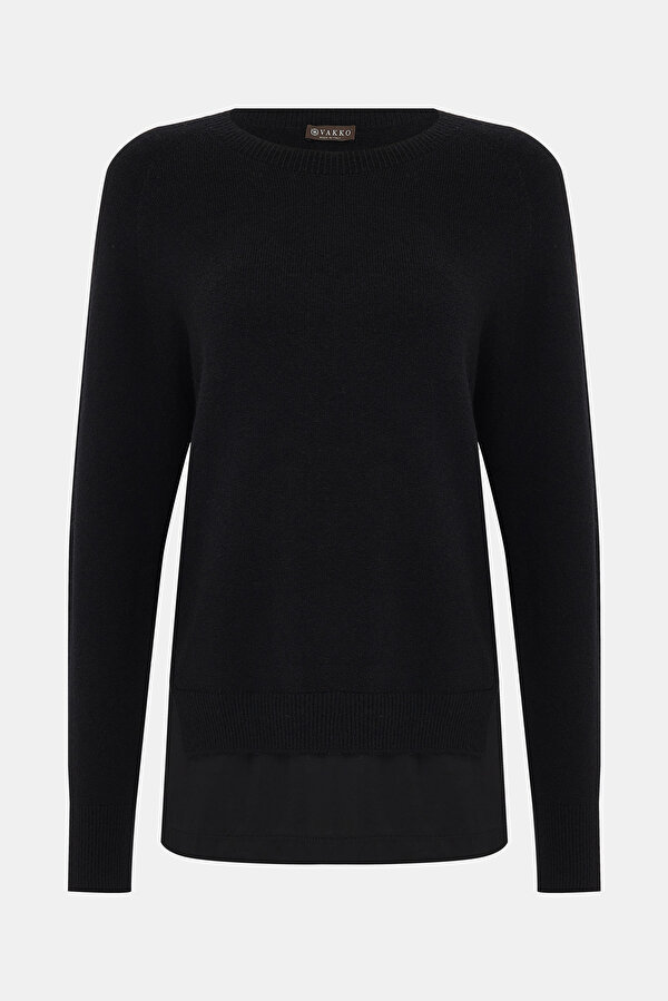 BLACK BASIC / ROUND NECKLINE
