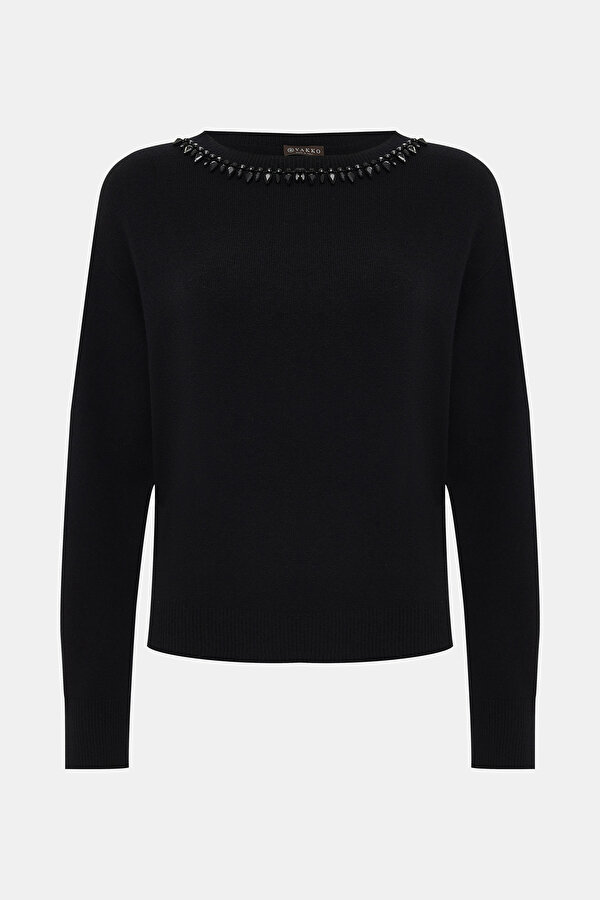 BLACK BASIC / ROUND NECKLINE