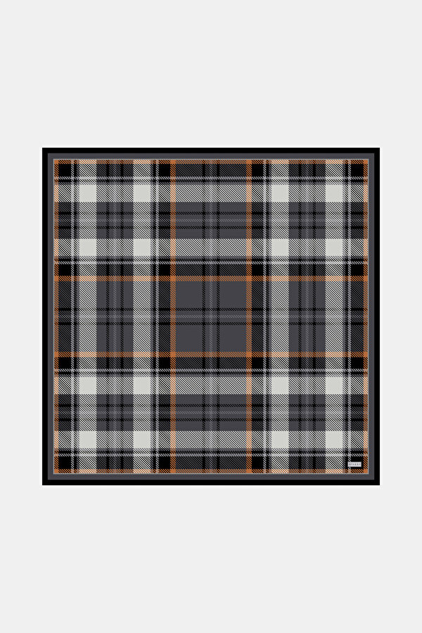 KOYU GRİ EKOSE TWILL EŞARP