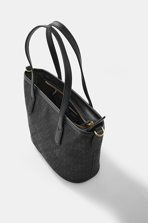 BLACK MONOGRAM BAG 7