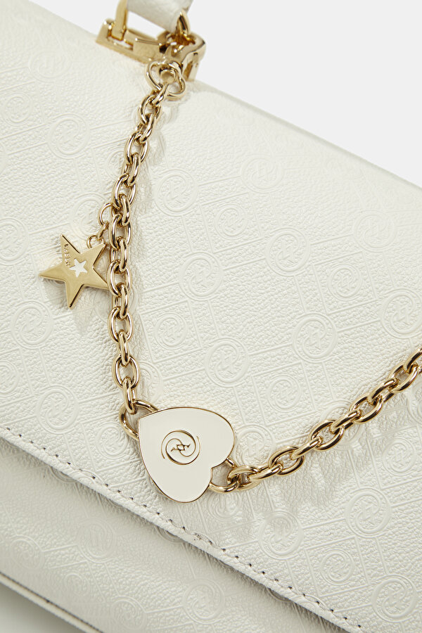 CREAM MONOGRAM BAG 6