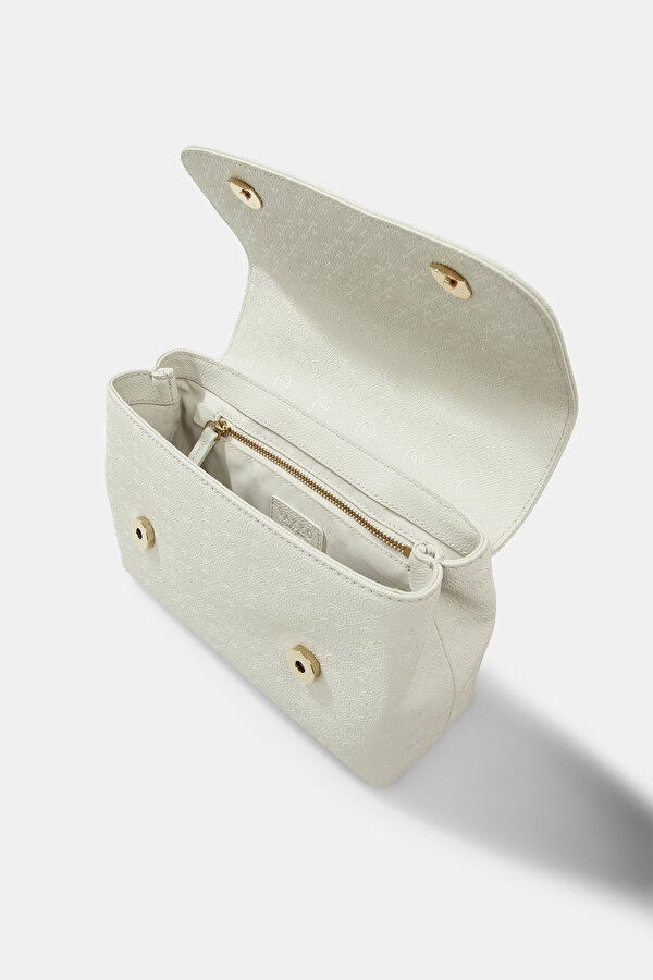 CREAM MONOGRAM BAG 7