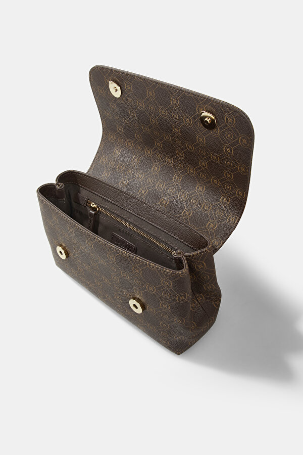 BEIGE MONOGRAM BAG 7