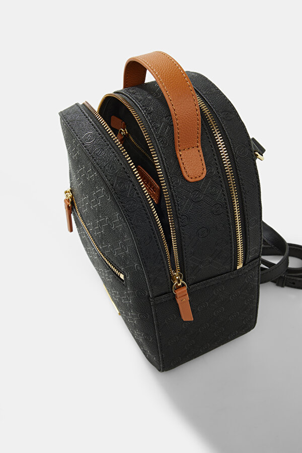 TAN MONOGRAM BAG 6