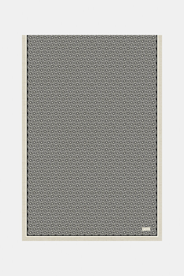 ECRU MONOGRAM TWILL SHAWL