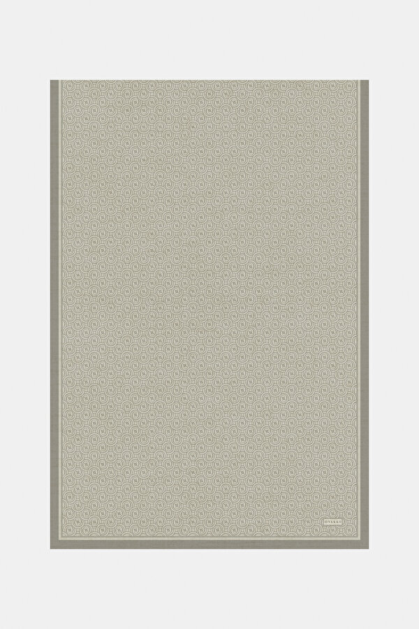 SAND MONOGRAM TWILL SHAWL