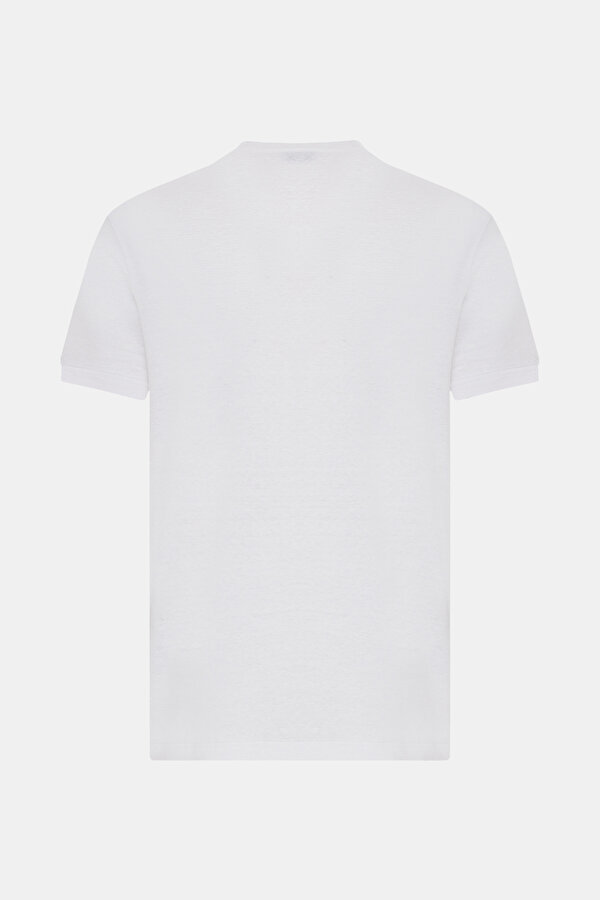 O YAKALI KISA KOL KETEN T-SHIRT 2