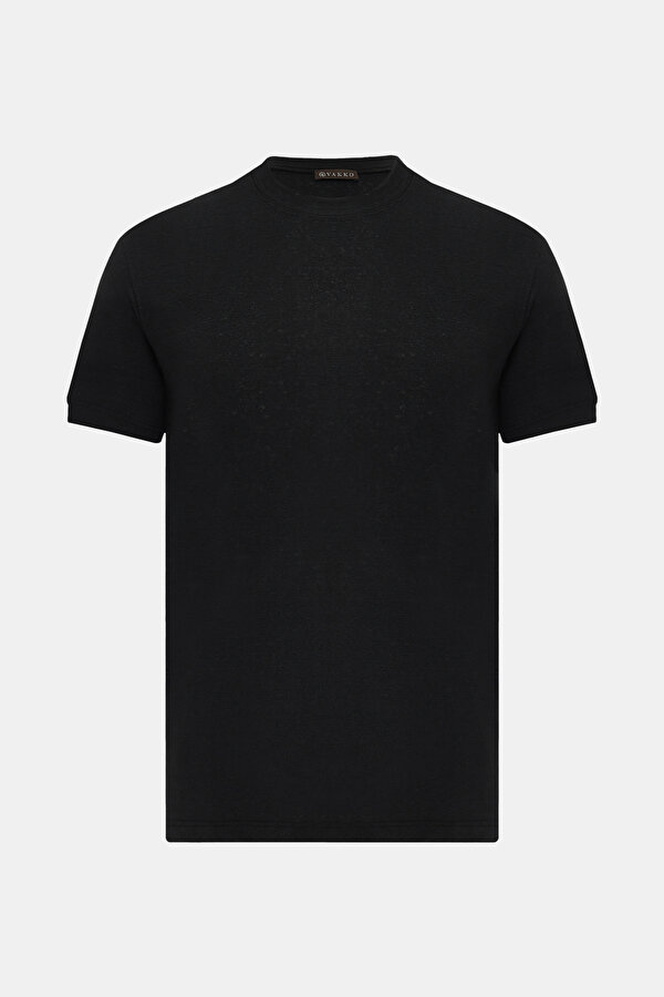 O YAKALI KISA KOL KETEN T-SHIRT